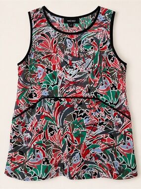 Nine West Women’s Sleeveless Abstract Print Blouse Tank Top Size Medium NWOT
